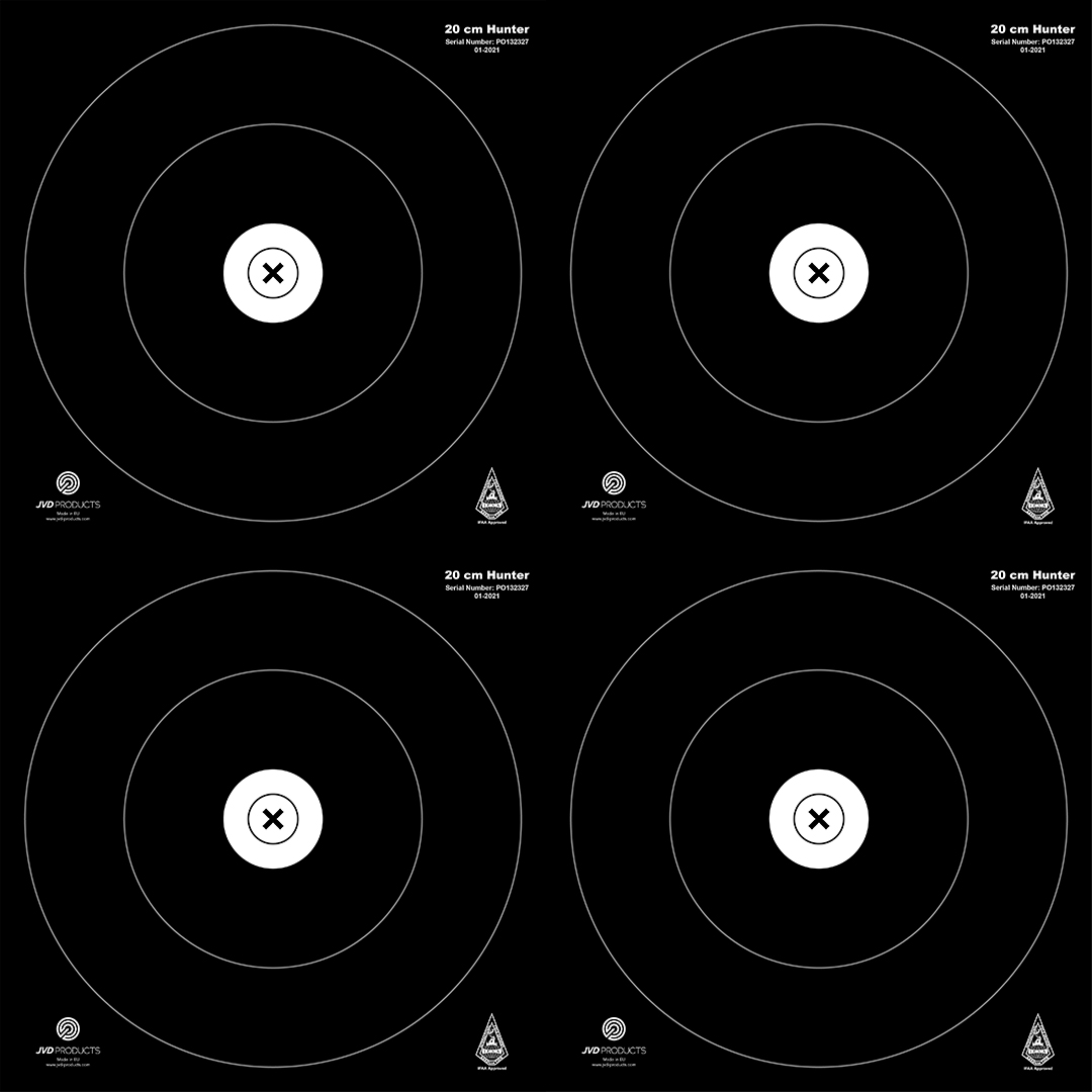 JVD Products Target Face IFAA Hunter 4 x 20 cm