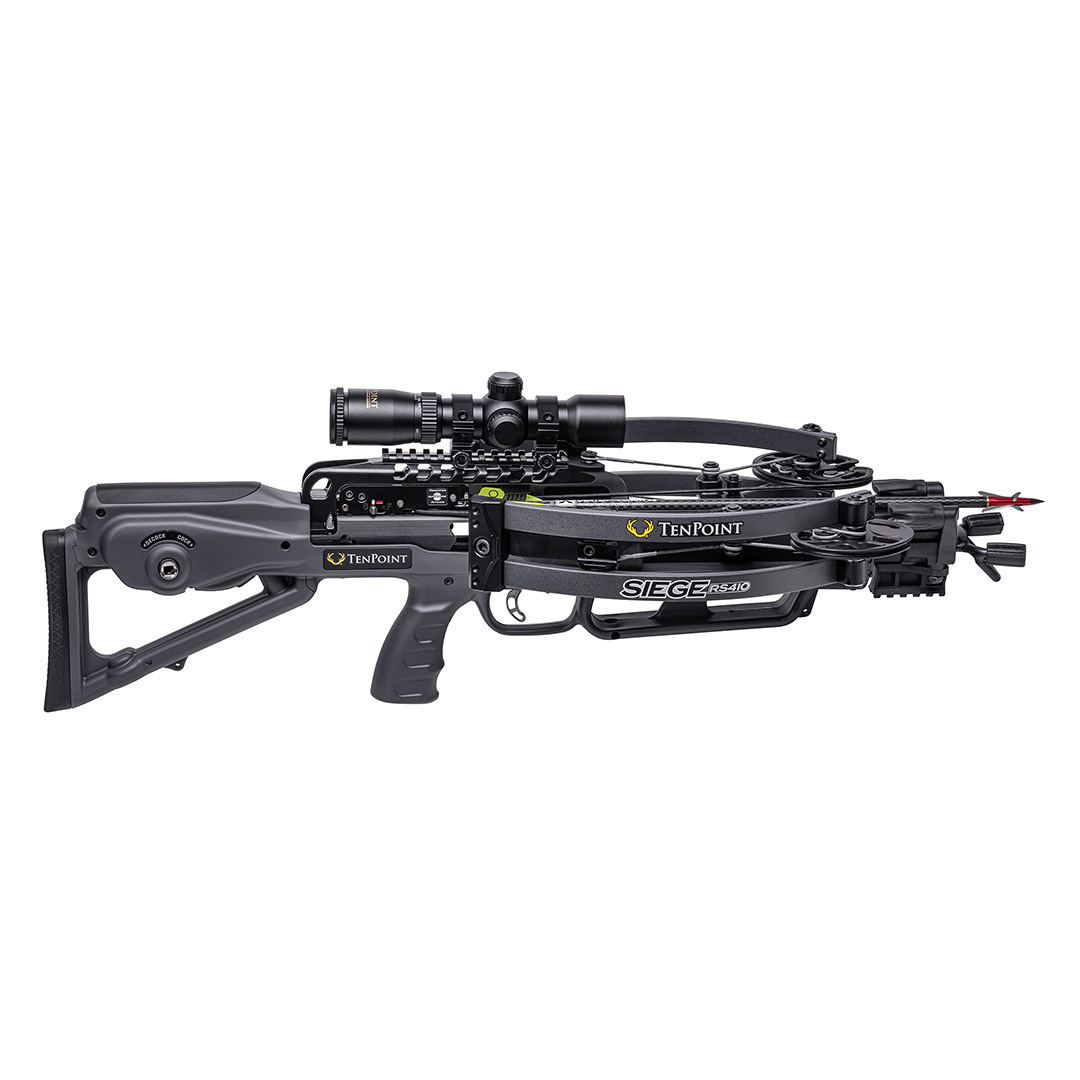 TenPoint Crossbow Compound Package Siege RS410 ACUslide RangeMaster Pro Scope