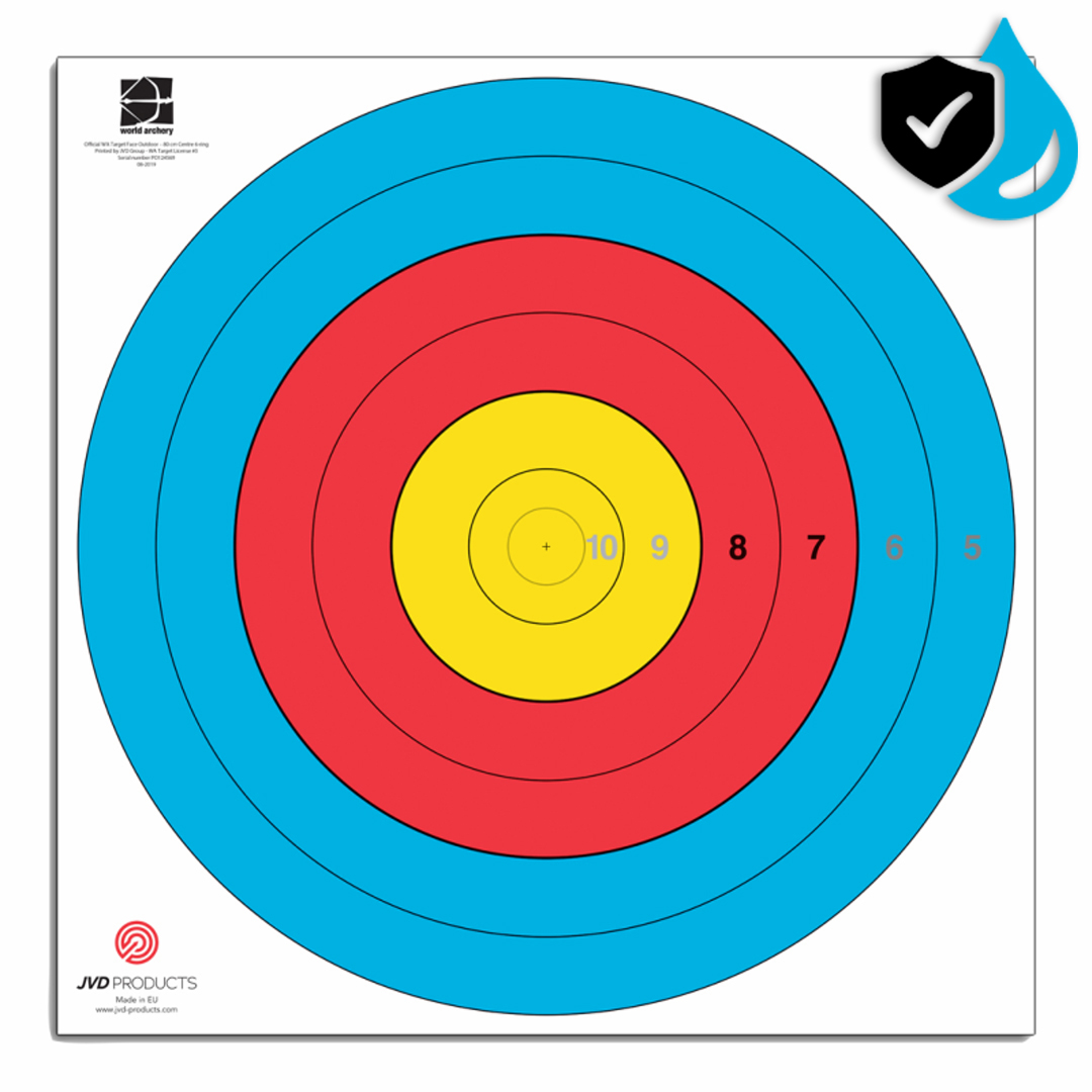 JVD Products Target Face Fita Waterproof 80 cm Centre 6-Ring