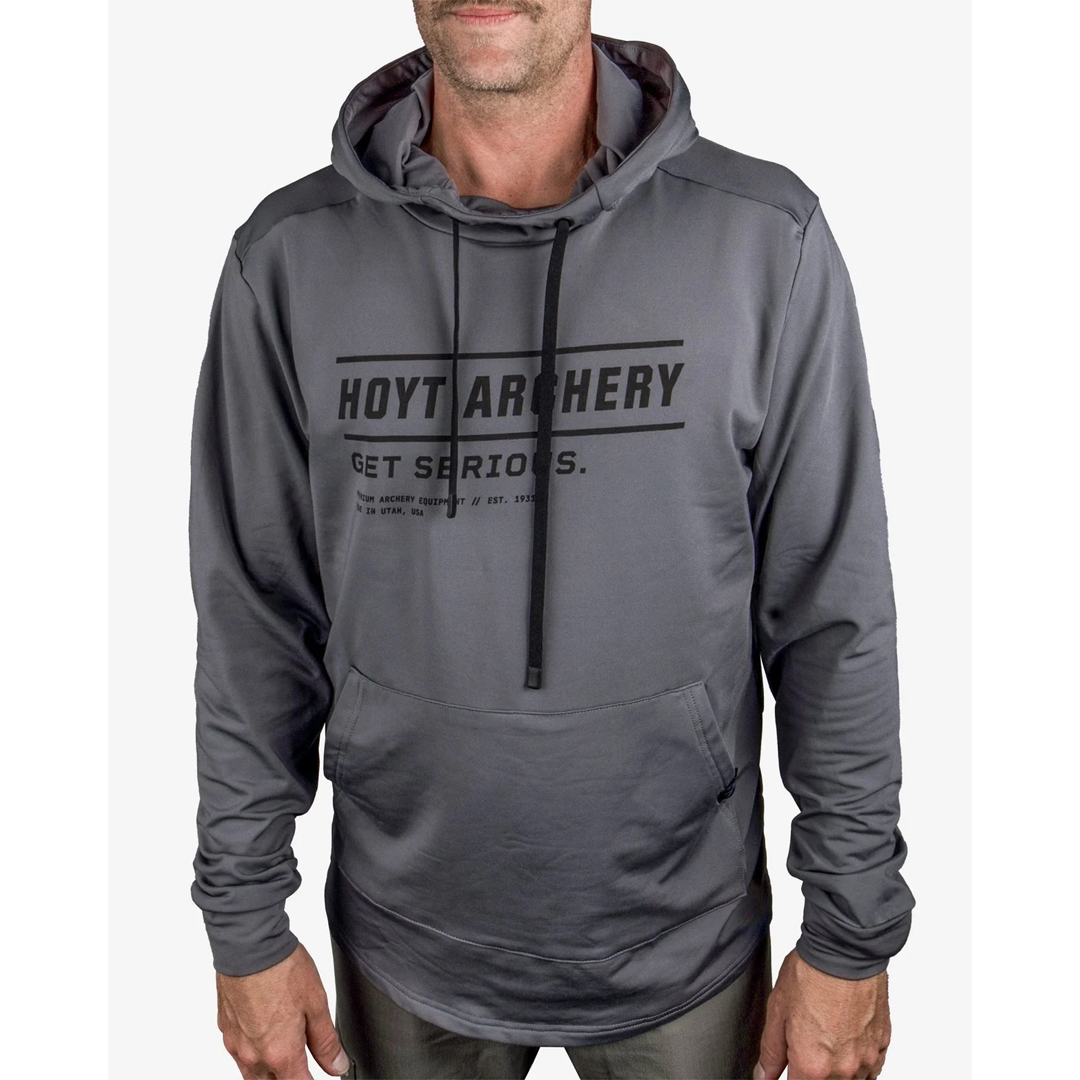 Hoyt Hoodie Uni Sex Grey Hawk Light Weight Performance