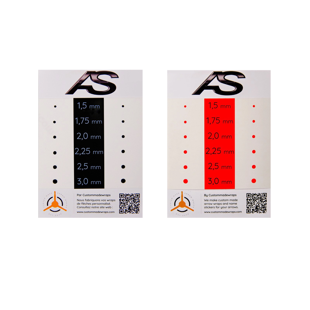 Arc Systeme Aiming Dots 2-Sided Sheet by Socx Black/Orange