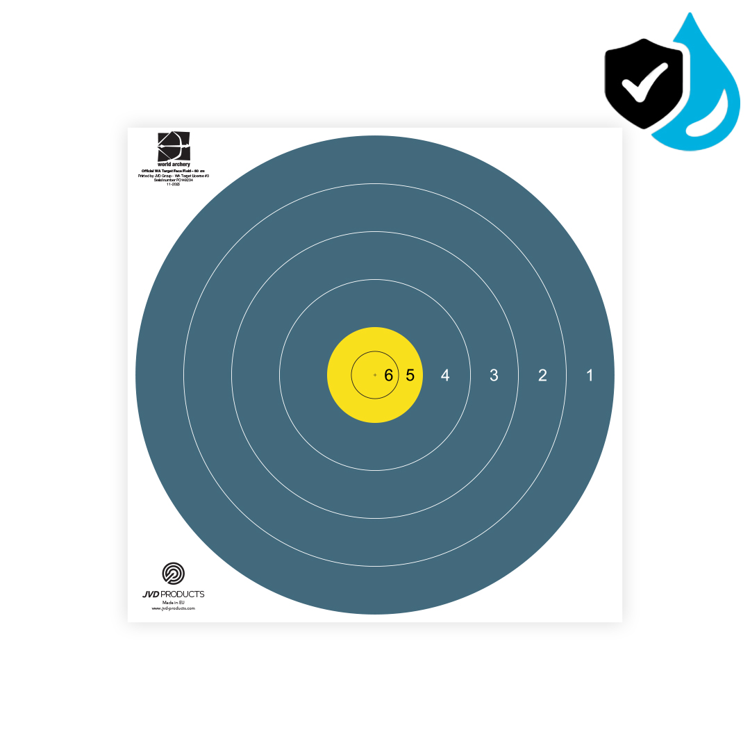 JVD Products Target Face Field Teal Waterproof 60 cm