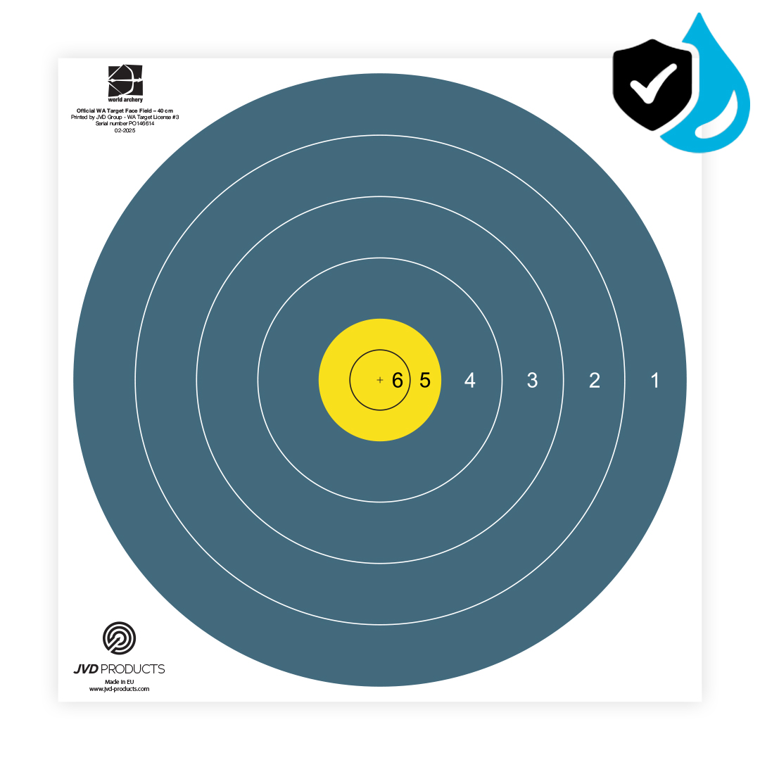JVD Products Target Face Field Teal Waterproof 40 cm
