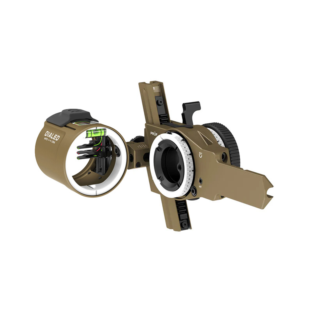 Dialed Archery Hunting Sight Prüf Bridge-Lock Dovetail 3H Three Pin Horizontal