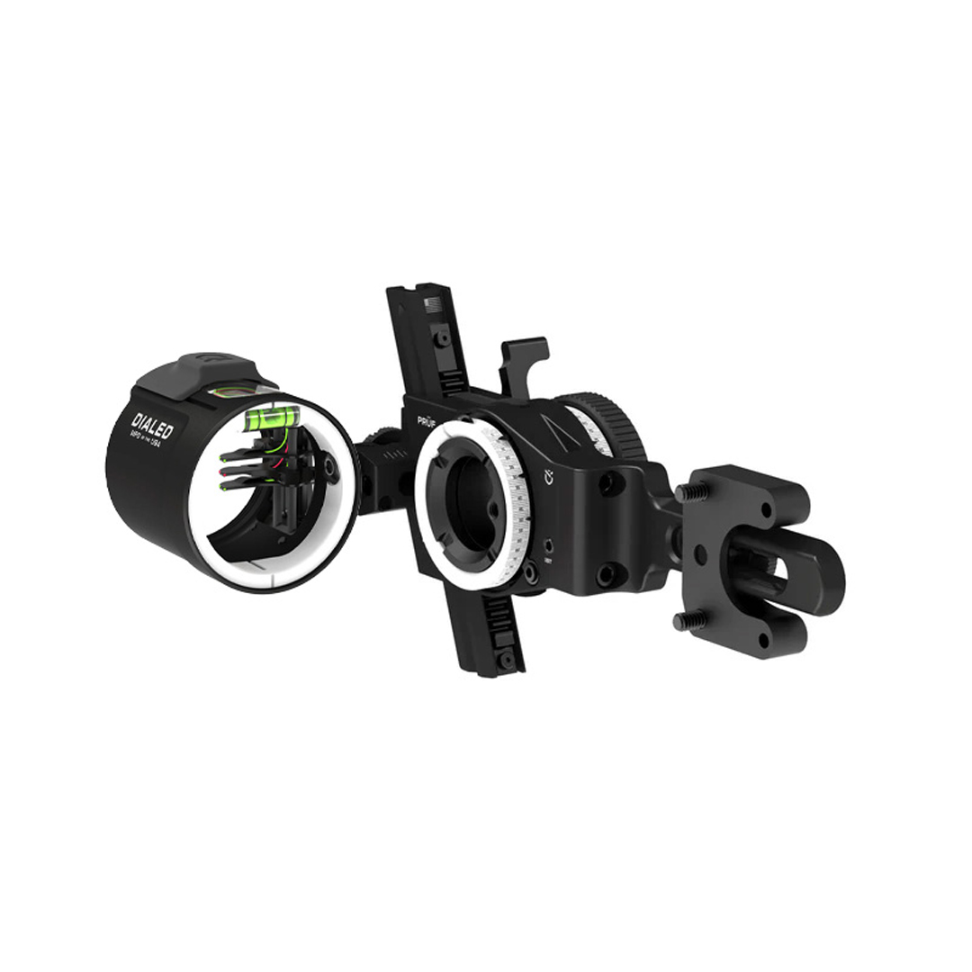 Dialed Archery Hunting Sight Prüf Riser Mount Dovetail 3H Three Pin Horizontal