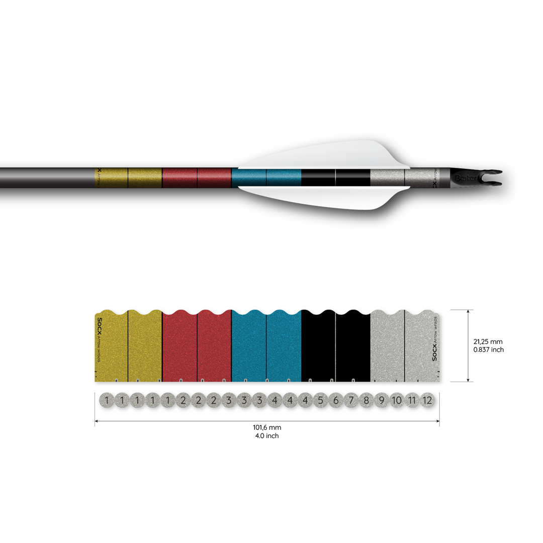 Socx Wrap 6.0mm Max Target Face Retro-Reflective White