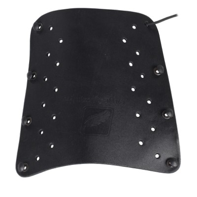 White Feather Armguard Lightning Leather Black