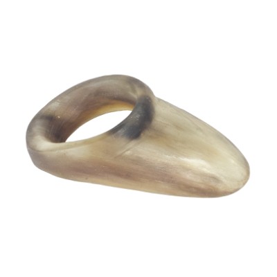 White Feather Thumb Ring