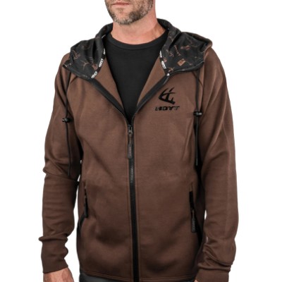 Hoyt Hoodie Zip Mahogany Ridge