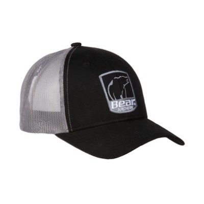 Bear Archery Hat Bear Shield Logo Silver